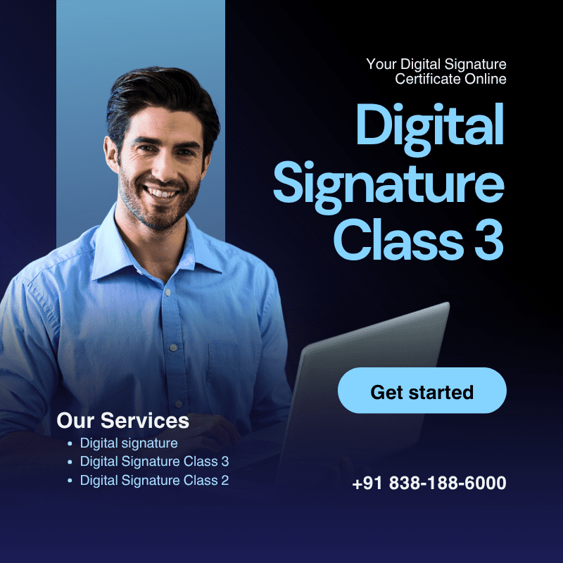 Dsc class 3 digital signature certificate